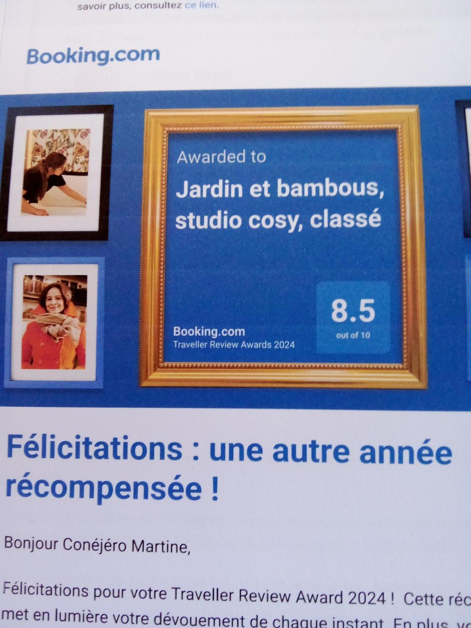Jardin Et Bambous, Studio Cosy, Classe 2 Etoiles Марсейан Экстерьер фото